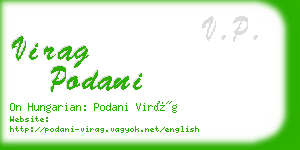 virag podani business card